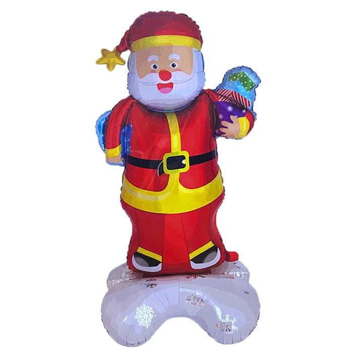 Yılbaşı BalonlarıAyaklı Noel baba Lüks Balon