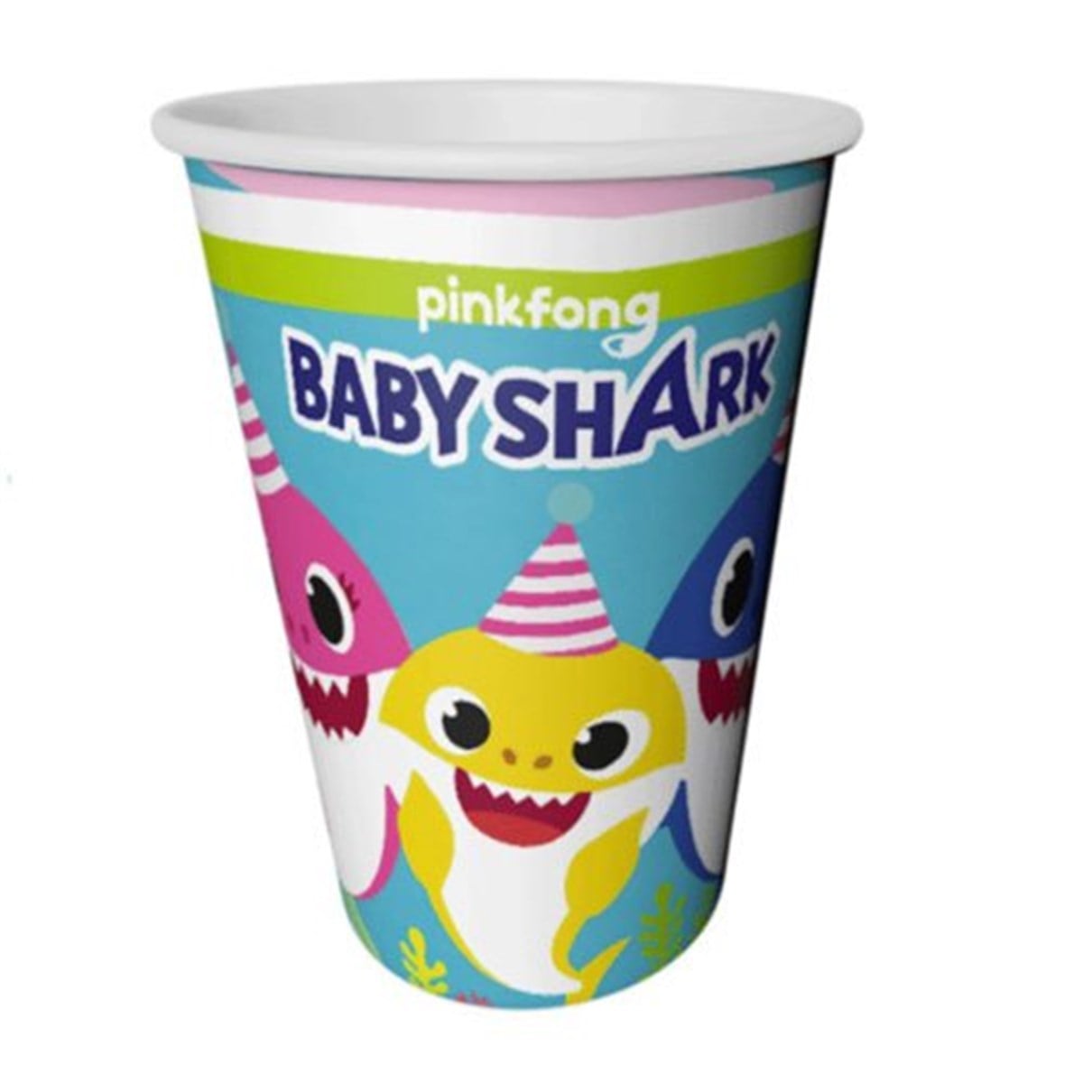 Baby Shark Karton Bardak 8 Adet