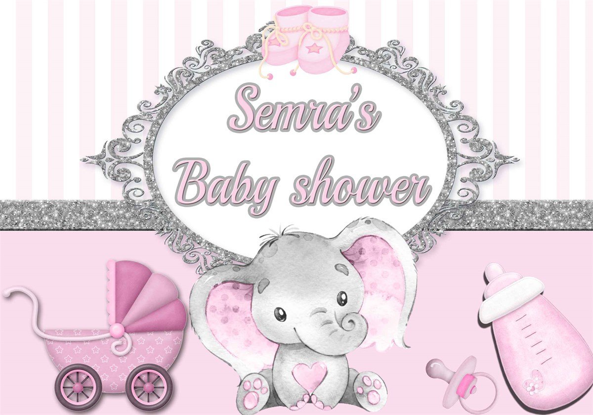 Baby Shower Kiz Kişiye Özel Afiş