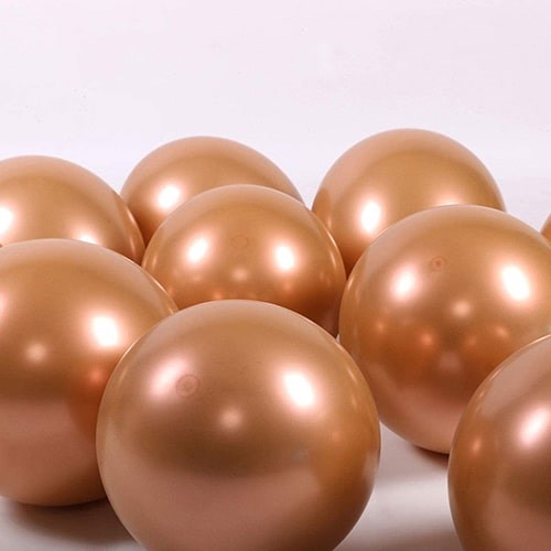 Bakır Renk Krom Balon 10 Adet