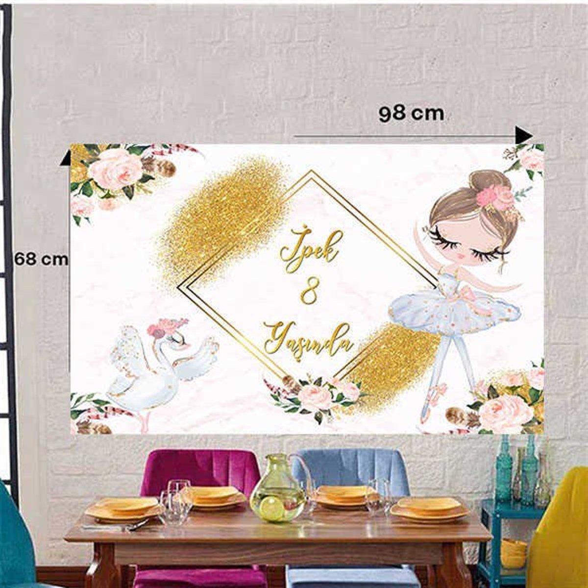 Balerin Kişiye Özel Duvar Panosu