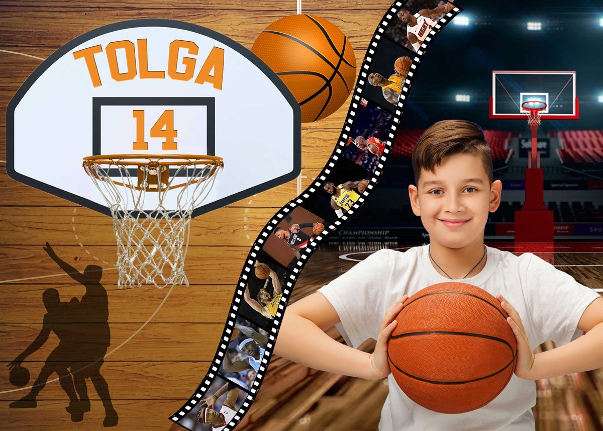 Basketbol Kişiye Özel Afiş