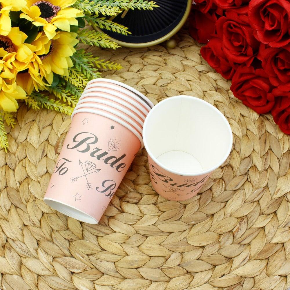 Bekarlığa Veda PartisiBride To Be Karton Bardak 8'li