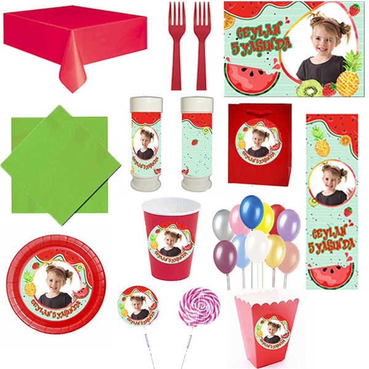 Çılgın Meyveler 16 Kişilik Parti Seti