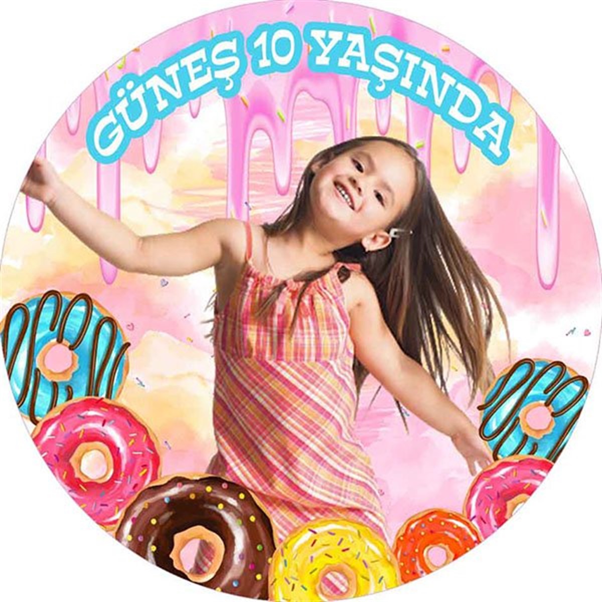Donut Kişiye Özel Sticker 24 Adet