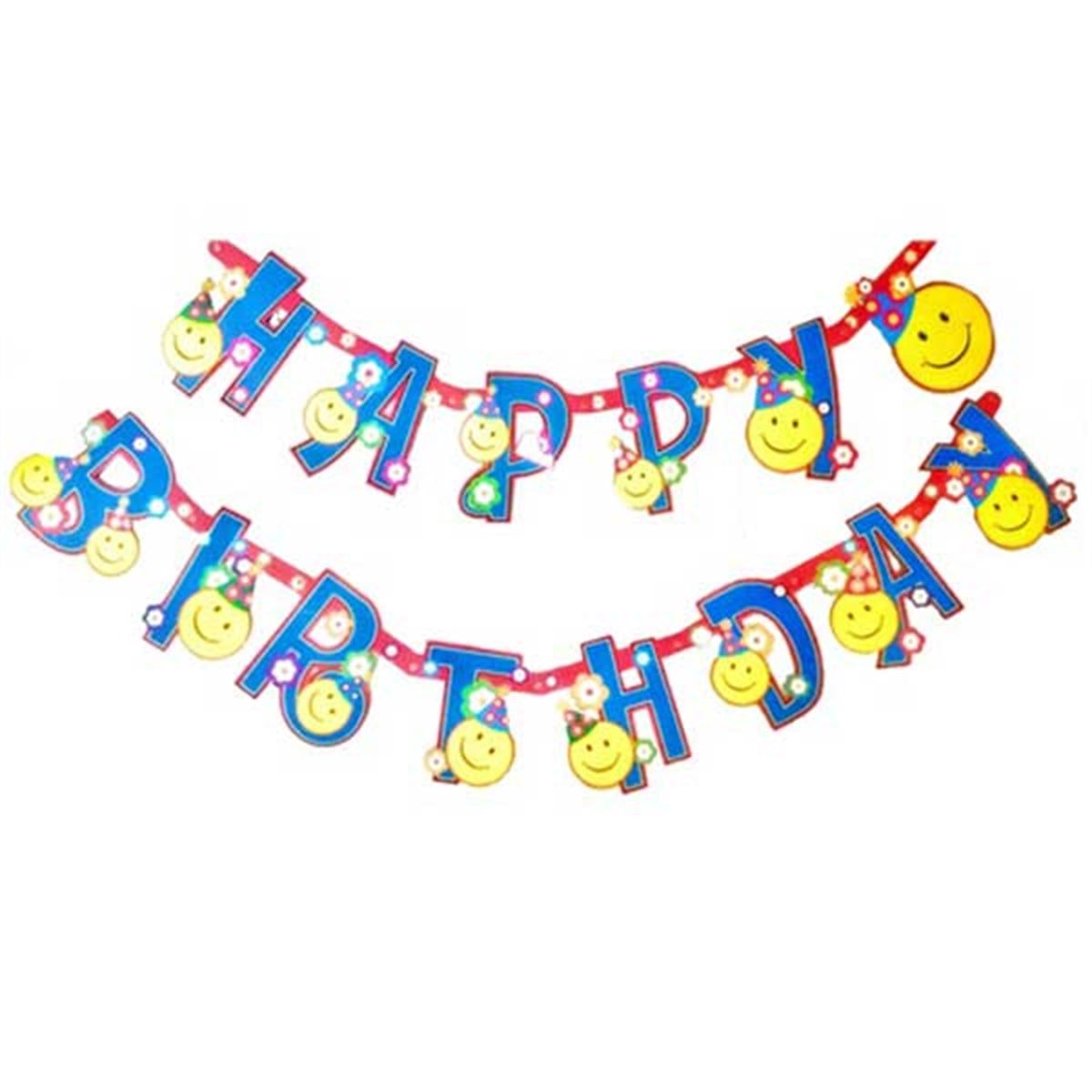 Emoji Happy Bırthday Banner Gülen Surat