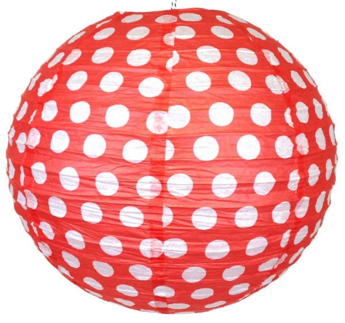 Fener Süs Kırmızı Puantiyeli 30 cm