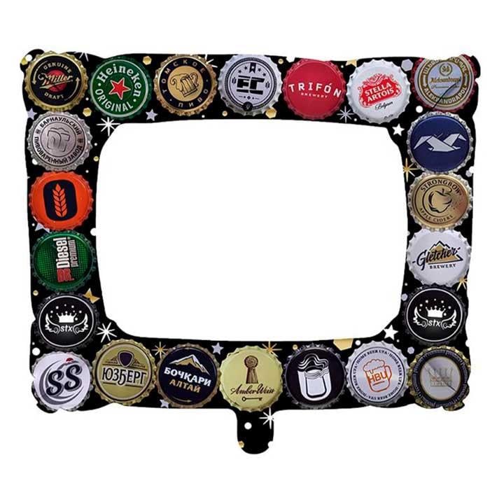 Yılbaşı BalonlarıFigürlü Çerçeve Balon