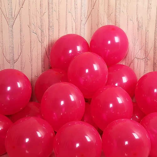 Fuşya Beyaz Pembe Balon 20 Adet
