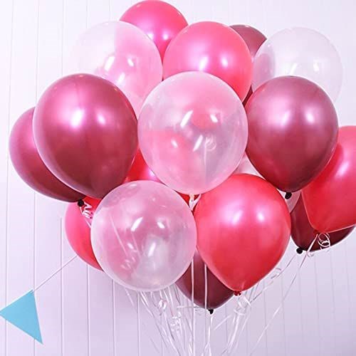 Fuşya Metalik Balon 20 Adet
