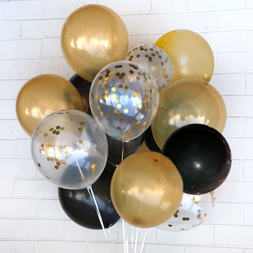 Gold Metalik Balon 20 Adet