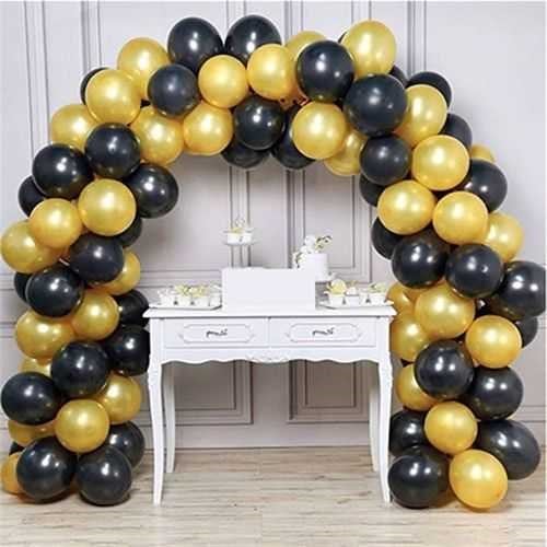 Gold Siyah Zincir Balon Seti
