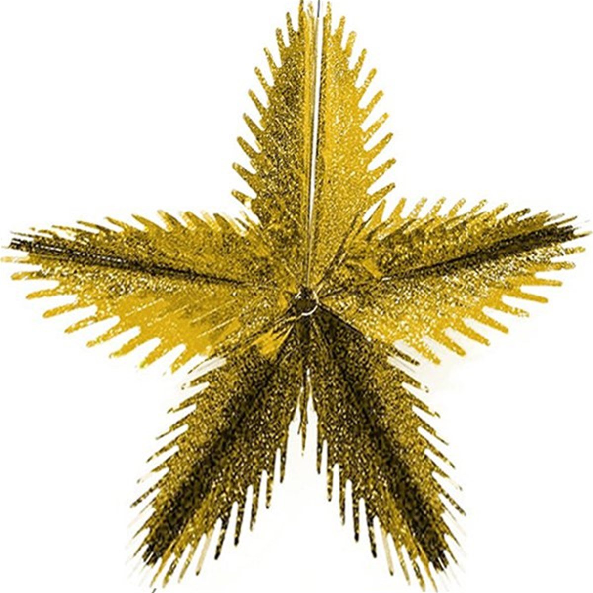 Gold Yıldız Çark Süs 3 Boyutlu