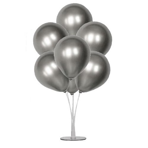 Gümüş Krom Ayaklı Balon Standı