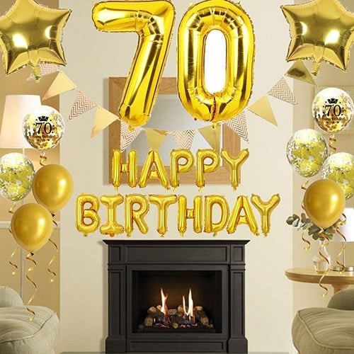 H Harf Folyo Gold Renk Balon Küçük 35 Cm
