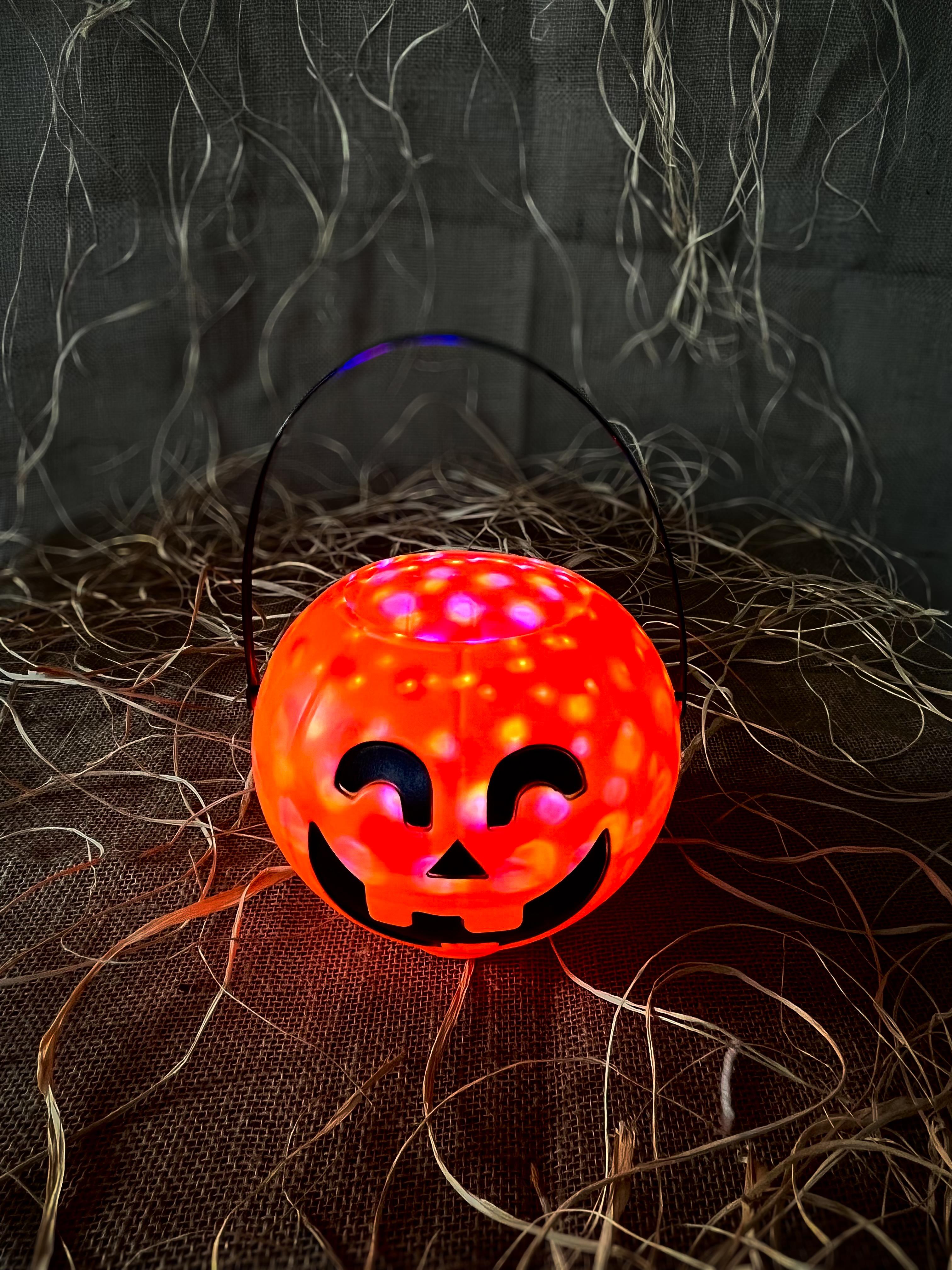 Halloween Işıklı Balkabağı Kova