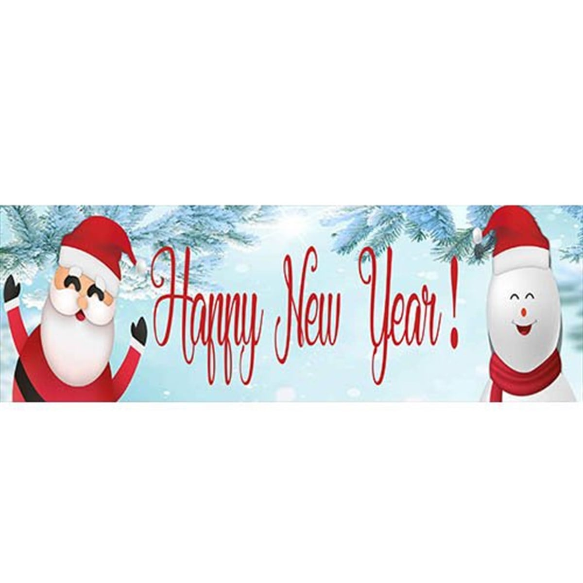 Happy New Year Duvar Afişi 150 x 50 Cm