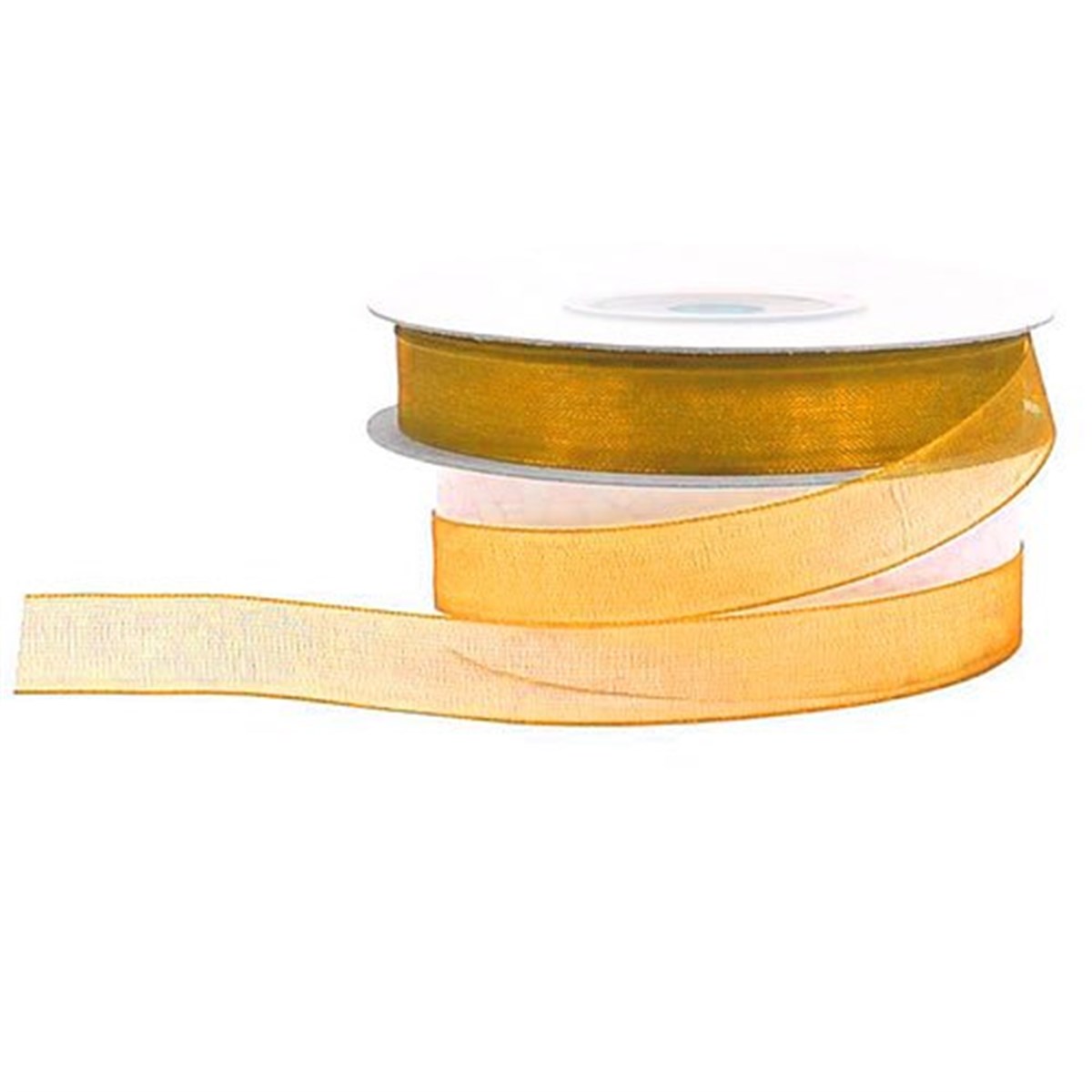 Hardal Sarısı Organze 1 Cm 20 Metre