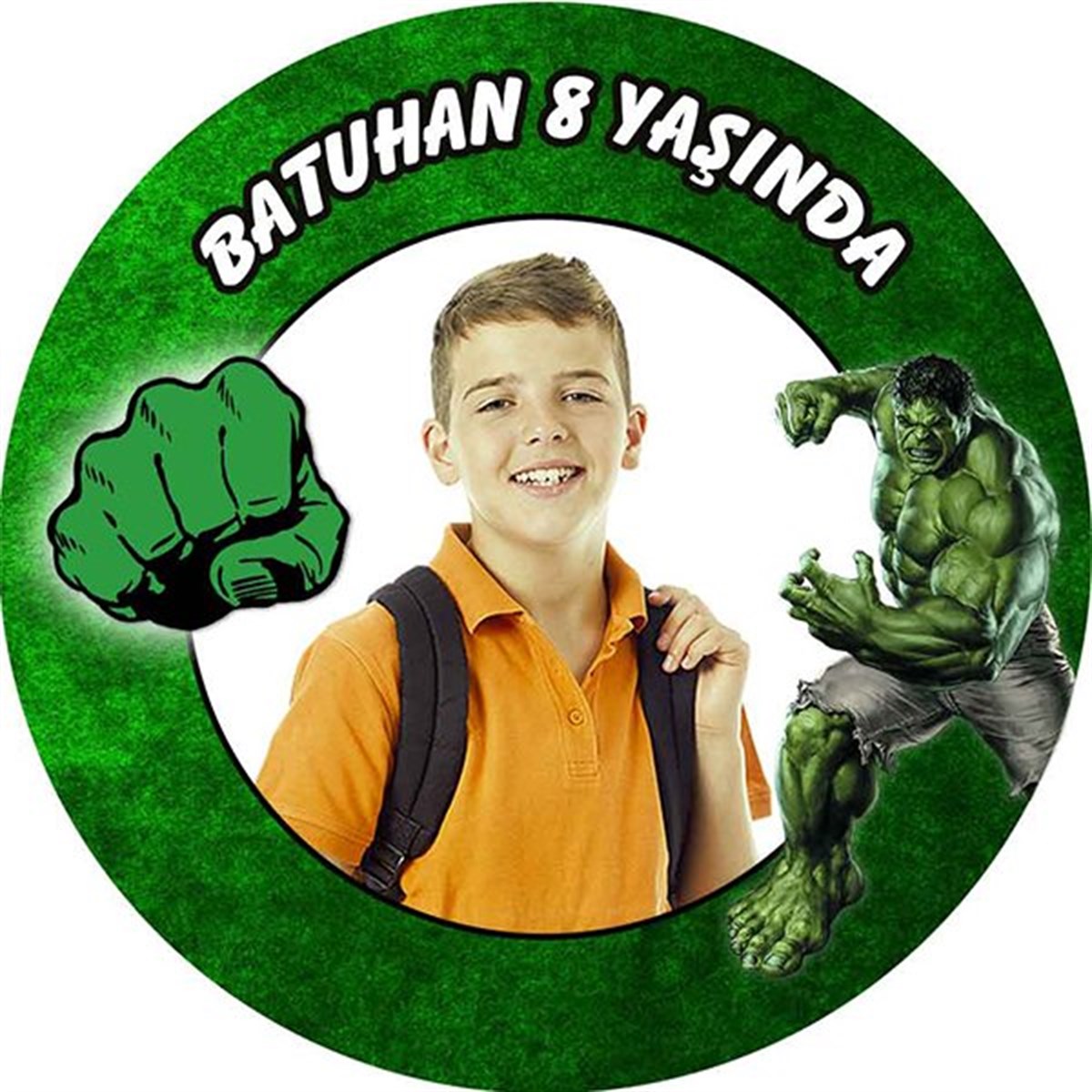 Hulk Kişiye Özel Sticker 24 Adet