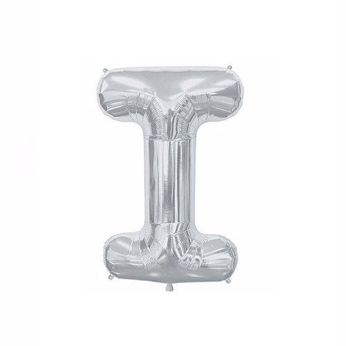 I Harf Folyo Gümüş Balon Küçük 35 Cm
