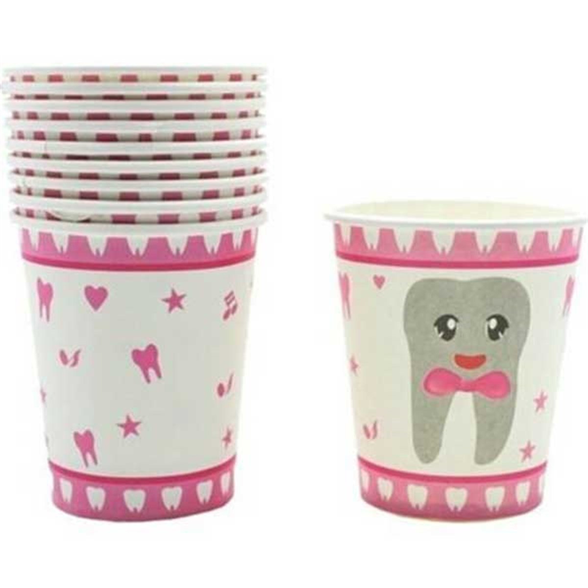 İlk Dişim Bardak Pembe 8 Adet