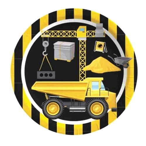 İnşaat Temalı Karton Tabak 8 Adet