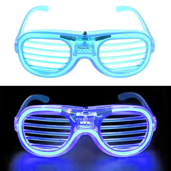 Taç ve GözlükIşıklı Izgara Gözlük Mavi