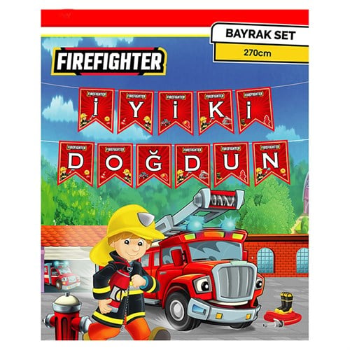 İtfaiyeci Sam İyi Ki Doğdun Yazı 2,70 Cm