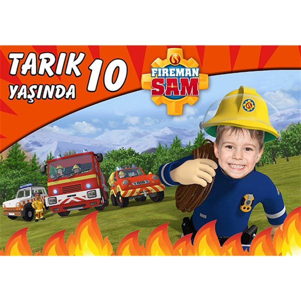 İtfaiyeci Sam Kişiye Özel Afiş