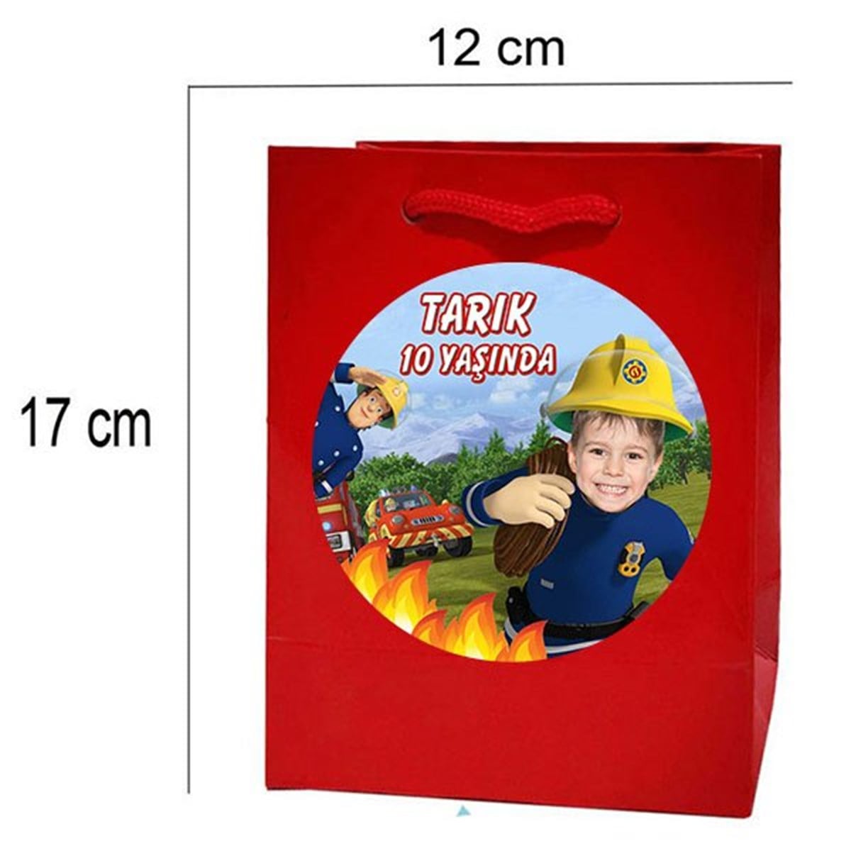 İtfaiyeci Sam Kişiye Özel Hediye Çantası 10 Adet