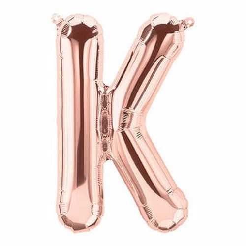 K Harf Folyo Balon Gold Rose 76 Cm