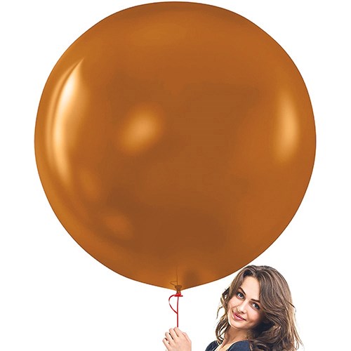 Karamel Renkli Jumbo Balon 24 İnç 68 Cm
