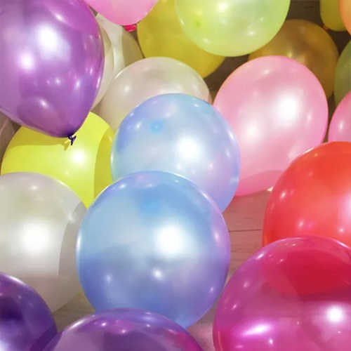 Karışık Renk Metalik Balon 20 Adet