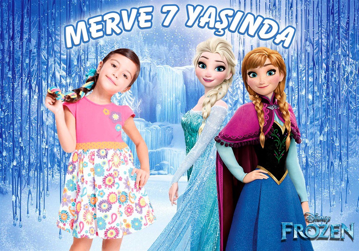 Karlar Ülkesi Kişiye Özel Doğum Günü Afişi