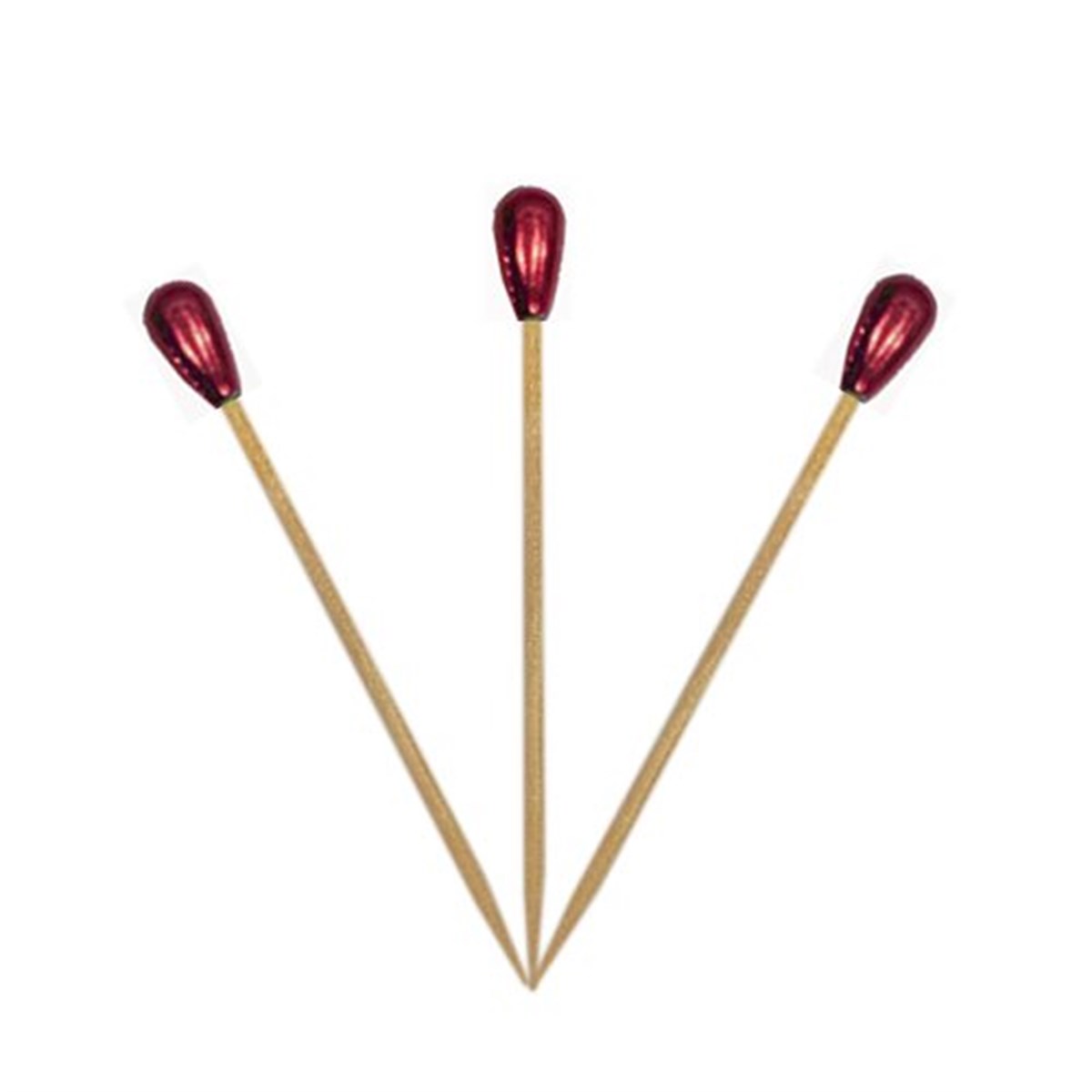 Kırmızı İnci Kürdan Süs 18 Adet