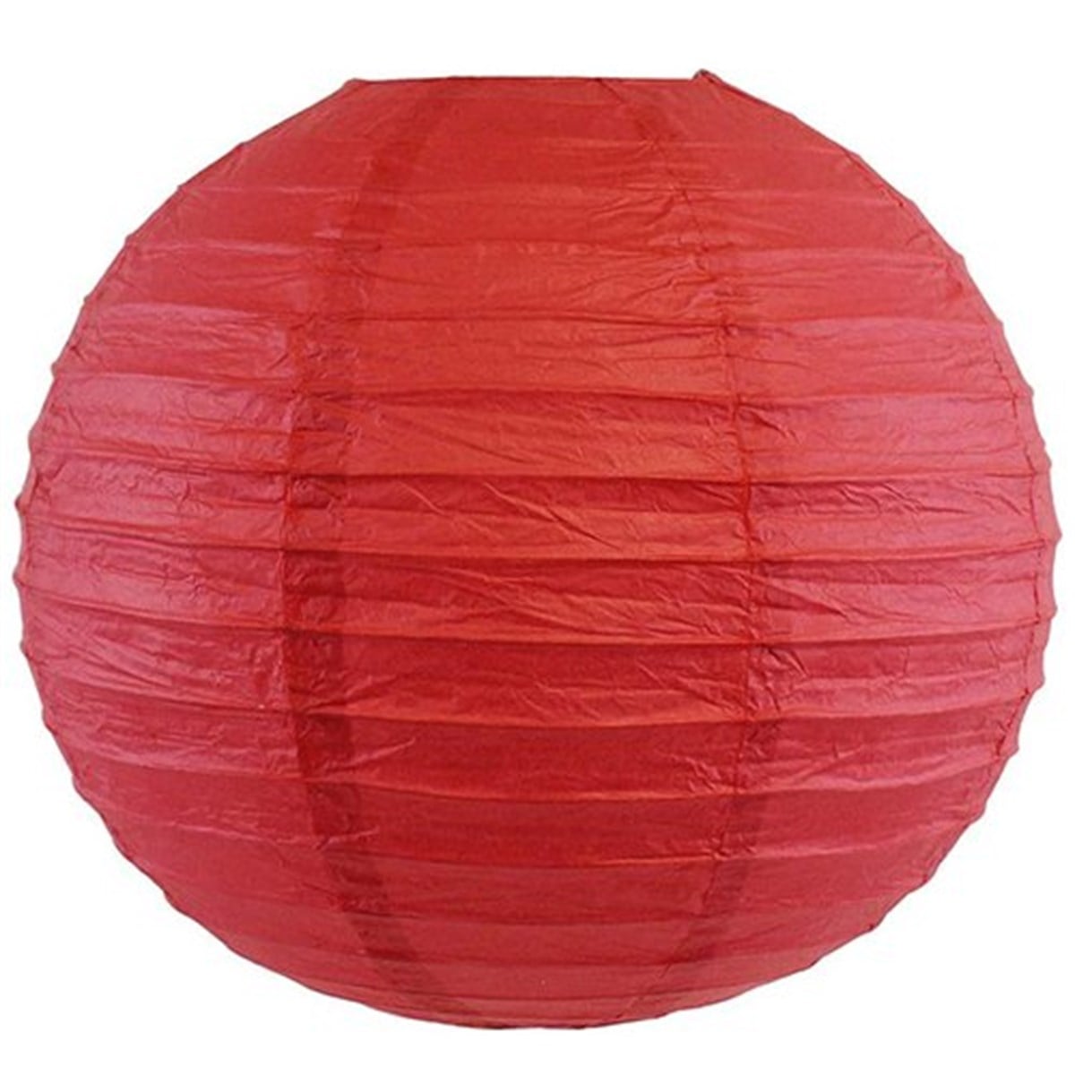 Kırmızı Kağıt Fener Süs 20 Cm