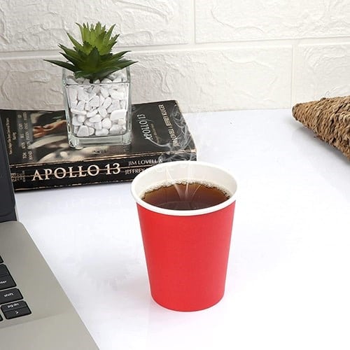 Kırmızı Karton Bardak 8 Adet