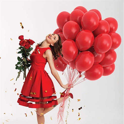 Kırmızı  Pastel Balon 20 Adet