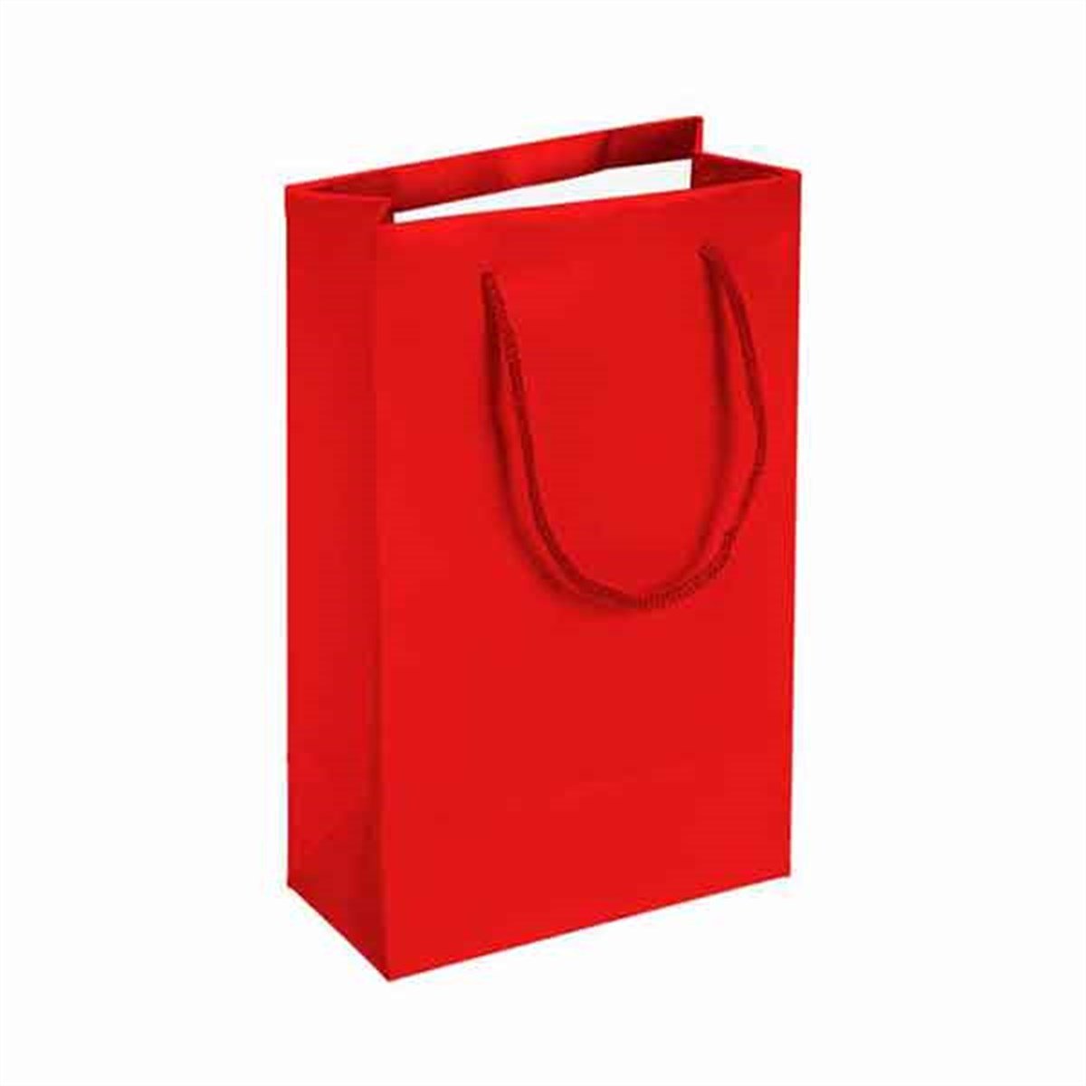 Kırmızı Renk Karton Çanta 25 Adet 11 x 16 Cm