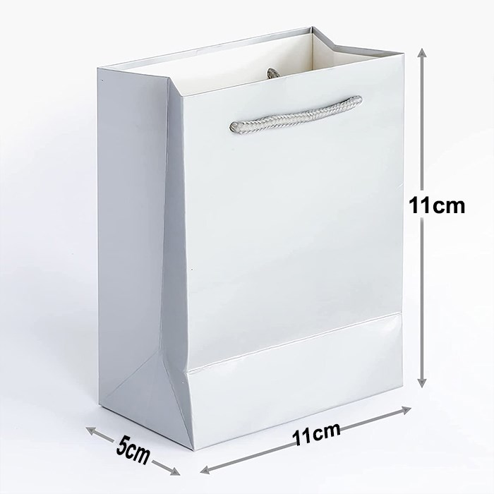 Kırmızı Renkli Karton Çanta 50 Adet 11 x 11 Cm