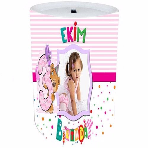 Kişiye Özel 3 Yaş Kız Kumbara 8 Adet