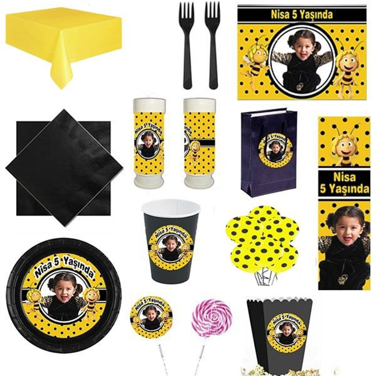 Kişiye Özel Arı Maya 16 Kişilik Parti Seti
