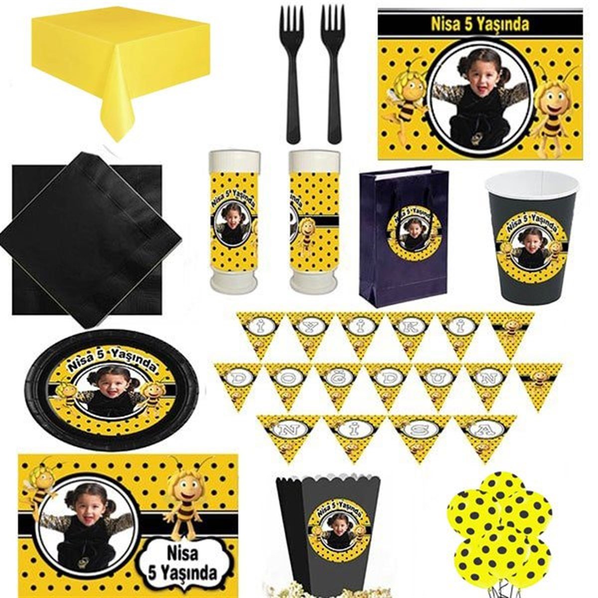 Kişiye Özel Arı Maya 24 Kişilik Parti Seti