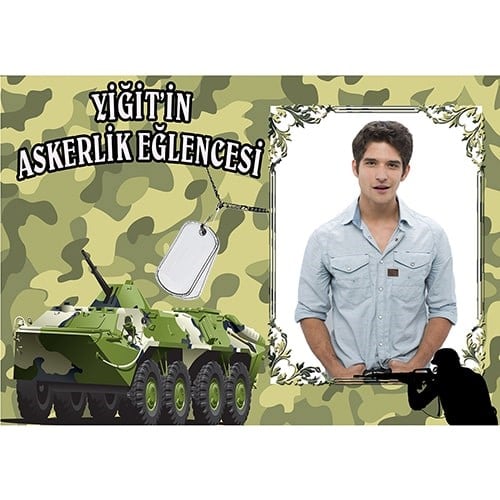 Kişiye Özel Asker Partisi Afişi