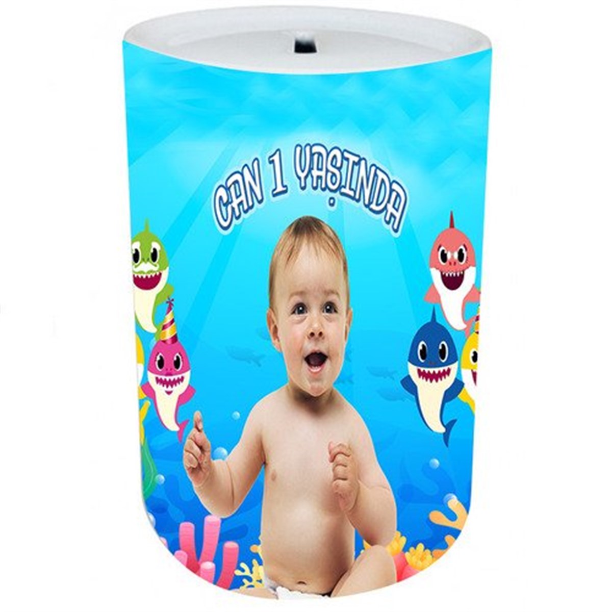 Kişiye Özel Baby Shark Kumbara 8 Adet