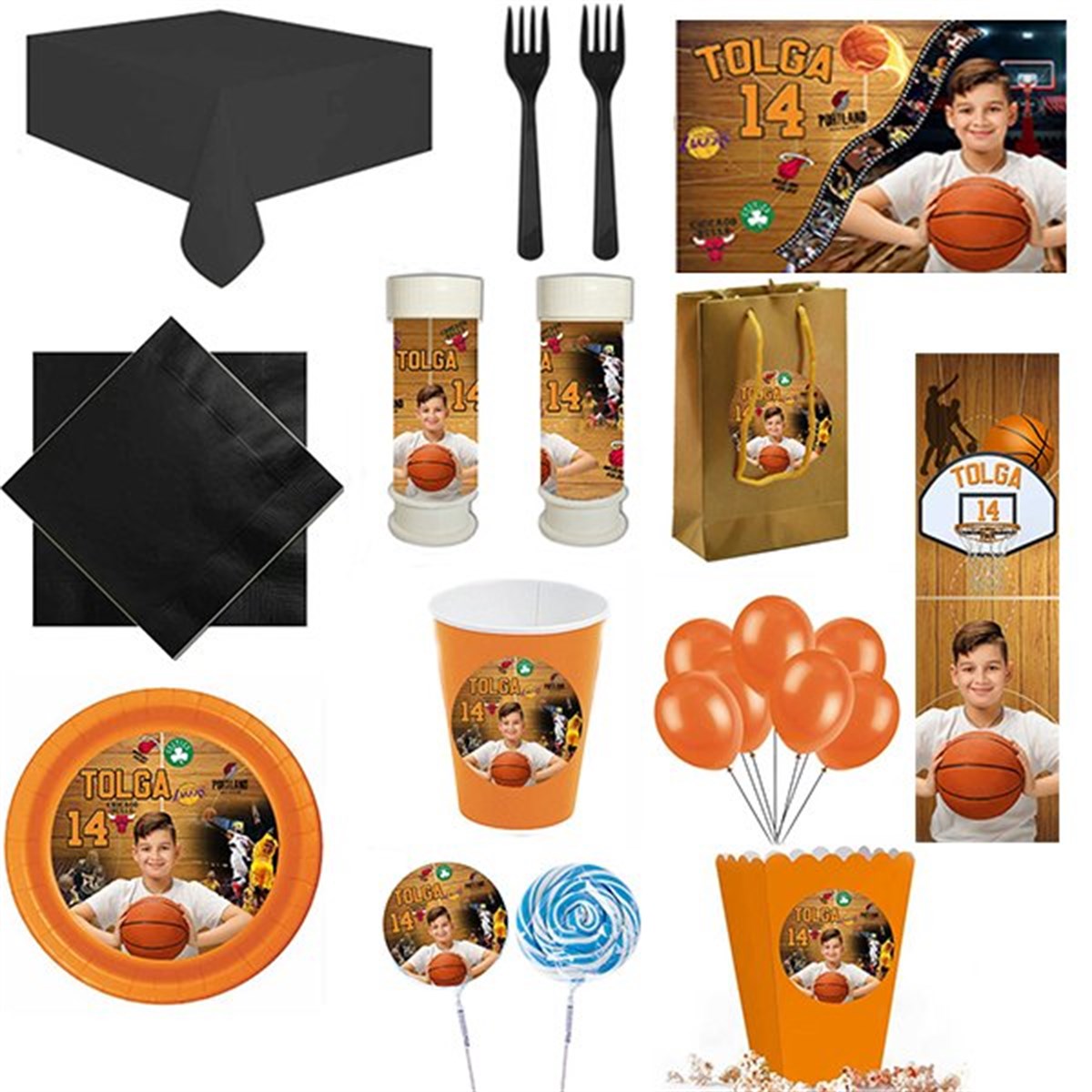 Kişiye Özel Basketbol 16 Kişilik Parti Seti