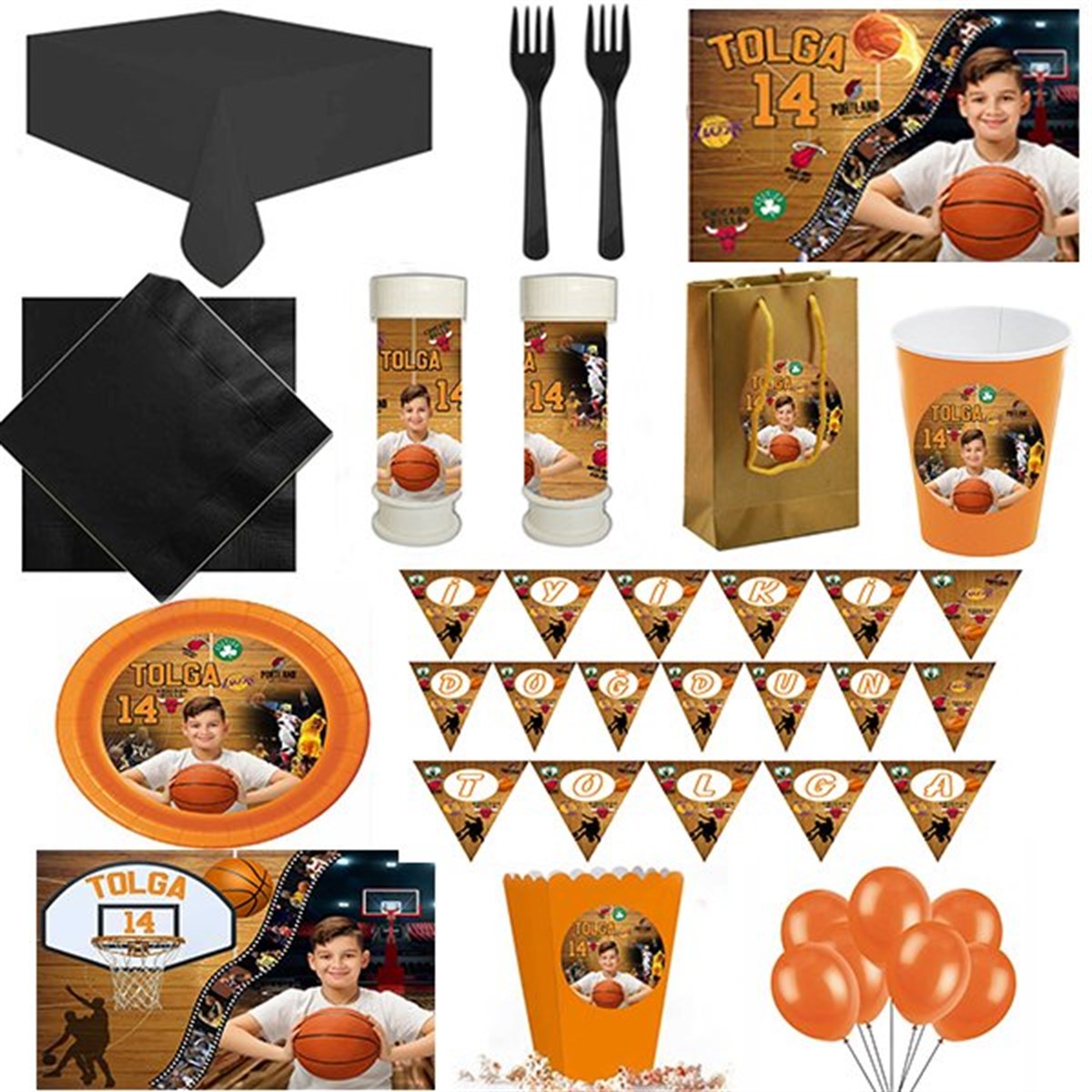 Kişiye Özel Basketbol 24 Kişilik Parti Seti