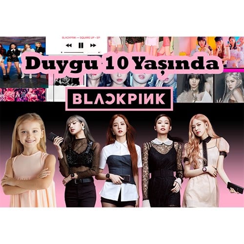Kişiye Özel Black Pink Temalı  Afiş