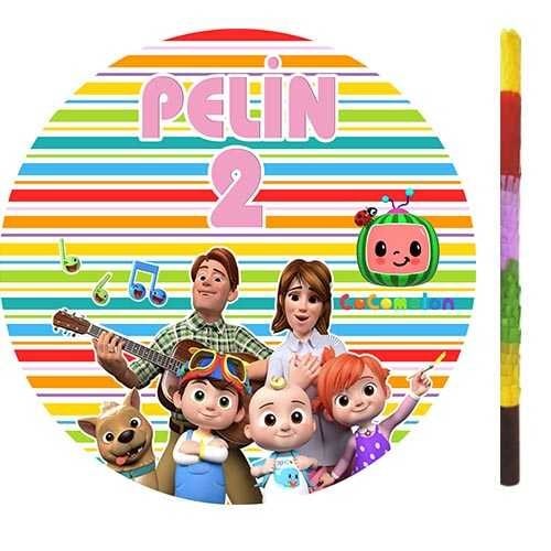 Kişiye Özel Cocomelon Pinyata + Sopası