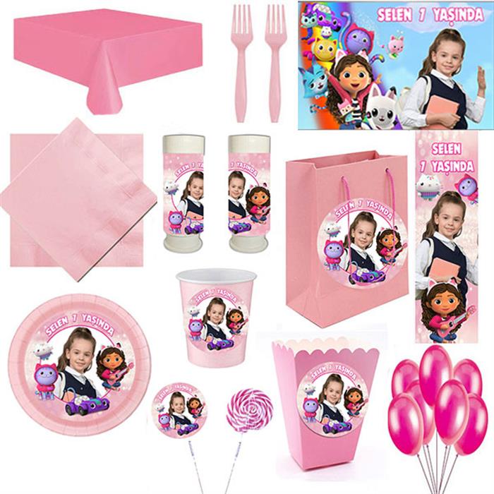 Kişiye Özel Gabby 16 Kişilik Parti Seti